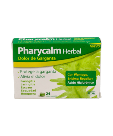 PHARYCALM HERBAL DOLOR GARGANT 24 COMP – foto del producto cada pharycalm herbal