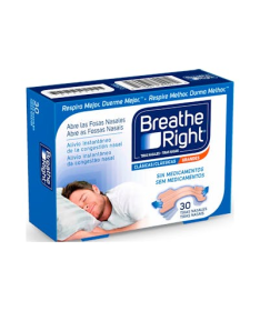 TIRAS NASALES BREATHE RIGHT GRANDES 30 U – foto del producto cada tiras nasales
