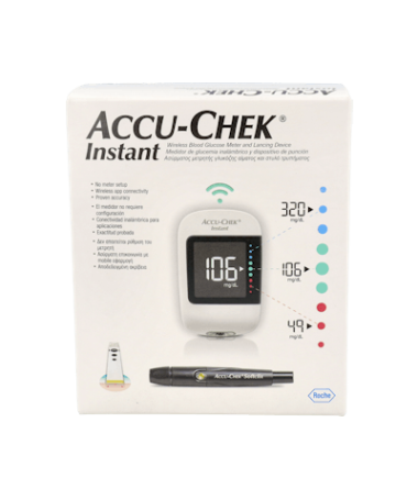 ACCU-CHEK INSTANT MEDIDOR GLUCOSA+PINCHA – foto del producto medidor accu chek
