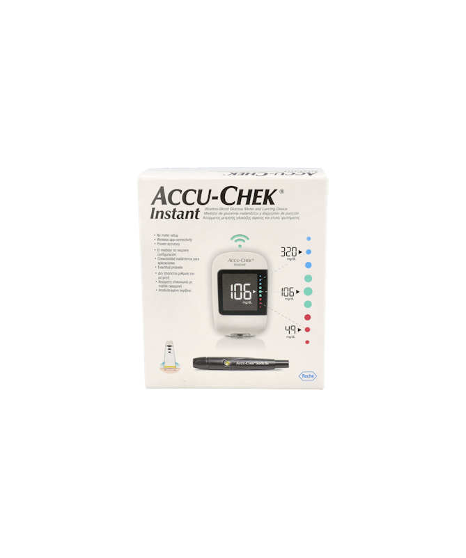 ACCU-CHEK INSTANT MEDIDOR GLUCOSA+PINCHA – foto del producto medidor accu chek
