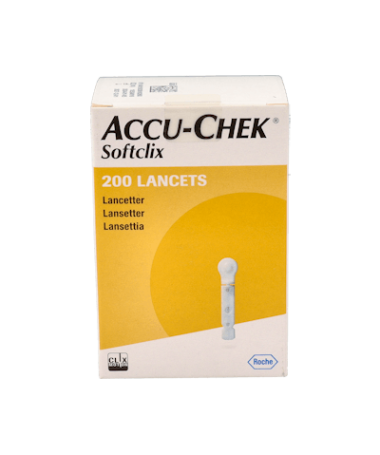 SOFTCLIX II LANCETAS 200 UND – foto del producto cada softclix lancetas