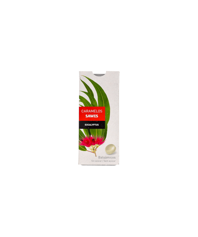 SAWES CARAMELOS EUCALYP. S/AZ. BLISTER – foto del producto cada sawes caramelos