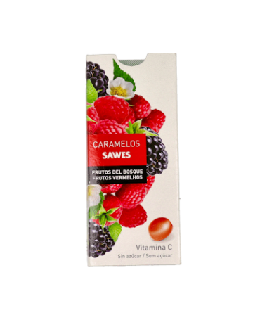 SAWES CARAMELOS BLIS FRUTOS BOSQ S/A 22G – foto del producto cada sawes caramelos
