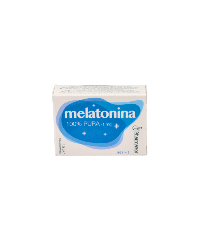 MELATONINA 100% PURA 90 COMP PHARMASOR – foto del producto melatonina 100% pura