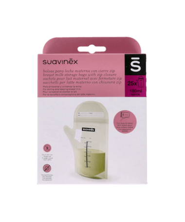 SUAVINEX BOLSAS LECHE MATERNA 25 UDS – foto del producto cada suavinex bolsas