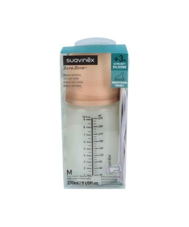 SUAVINEX BIBERON ANTICOL ZERO ROSA 270ML – foto del producto cada suavinex biberon