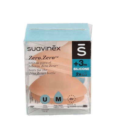 TETINA SUAVINEX ANTICOL FLUJO M SILI 2UD – foto del producto cada tetina suavinex