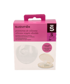 SUAVINEX PEZONERAS SILICONA TALLA S 2 UD – foto del producto cada suavinex pezoneras