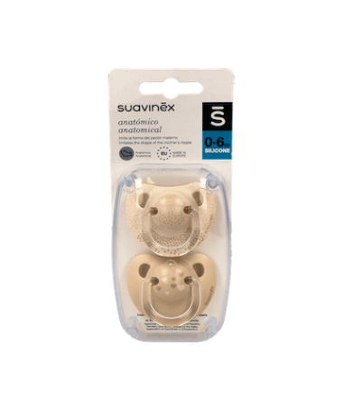 CHUPETE CLASICO TETINA ANAT 0-6M SILI 2U – foto del producto cada chupete clasico