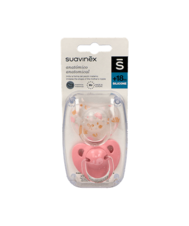 CHUPETE CLASICO TETINA ANA +18M SILI 2U – foto del producto cada chupete clasico