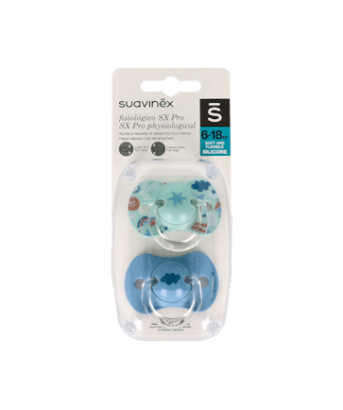 CHUPETE FISIOLOGICO 6-18 m SILICONA 2UD – foto del producto cada chupete fisiologico