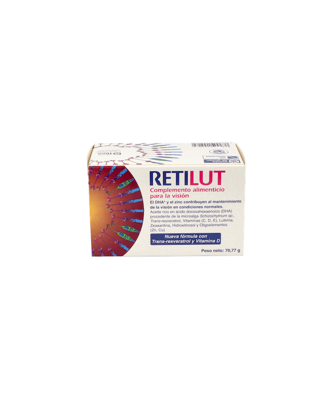RETILUT 60 CAPSULAS – foto del producto ácido vitamina docosahexaenoico
