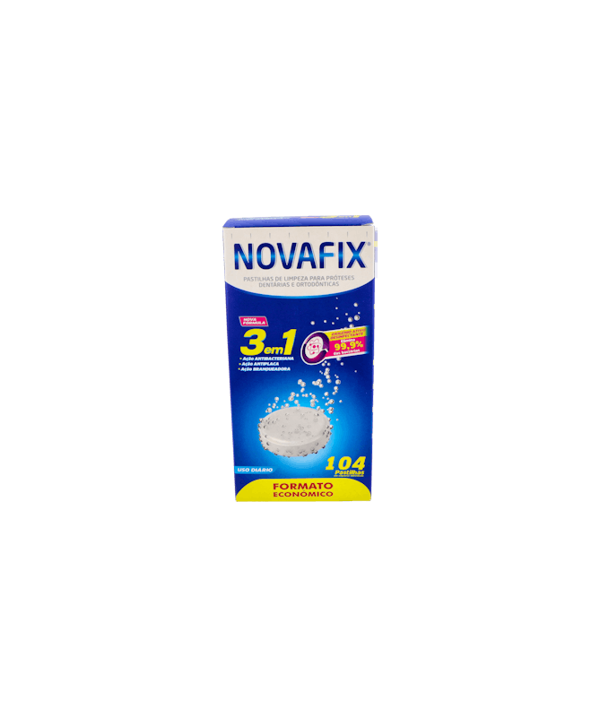 NOVAFIX TABLETAS ANTIBACTERIANAS 104 UNI – foto del producto cada novafix tabletas