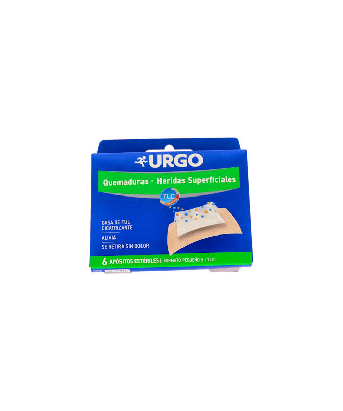 URGO QUEMADURA HIDROCOLOIDE 5X7 6 UD – foto del producto cada urgo quemadura