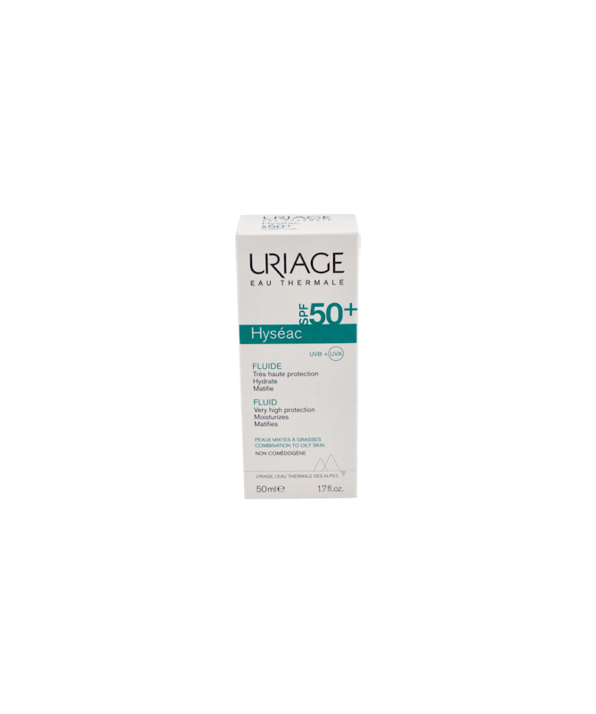 URIAGE HYSEAC SOLAR SPF50 FLUIDO 50 ML – foto del producto cada uriage hyseac
