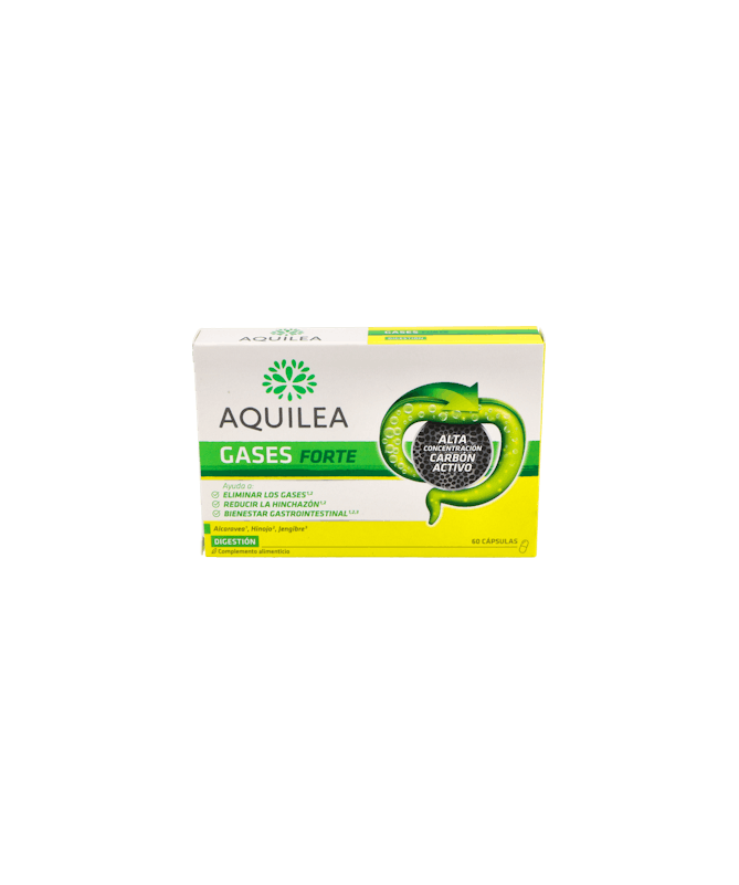 AQUILEA GASES FORTE 60 CAPS – foto del producto extracto partes aéreas