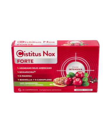 CISTITUS NOX FORTE 20 COMPRIMIDOS – foto del producto cada cistitus nox