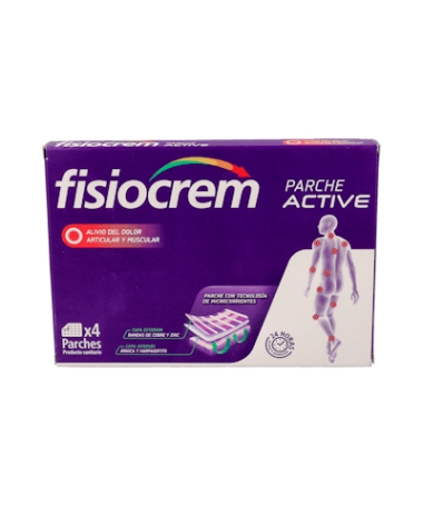FISIOCREM PARCHE ACTIVE 4 UDS – foto del producto parche capa fisiocrem