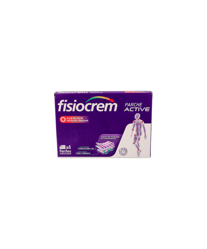 FISIOCREM PARCHE ACTIVE 4 UDS – foto del producto parche capa fisiocrem