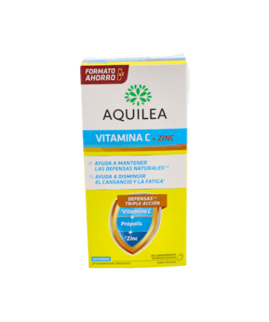 AQUILEA VITAMINA C+ZINC 28 COMPR EFERVES – foto del producto cada aquilea vitamina