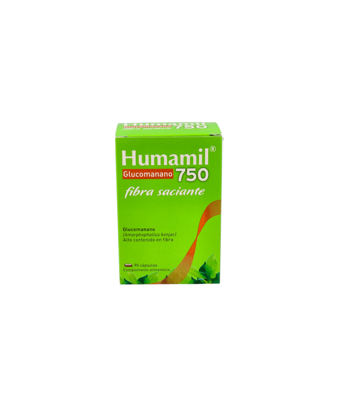 HUMAMIL GLUCOMANANO 750 MG 90 CAPSULAS – foto del producto glucomanano 100 humamil