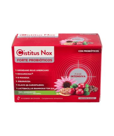 CISTITUS NOX FORTE CON PROBIOTICOS 10 ST – foto del producto cada cistitus nox