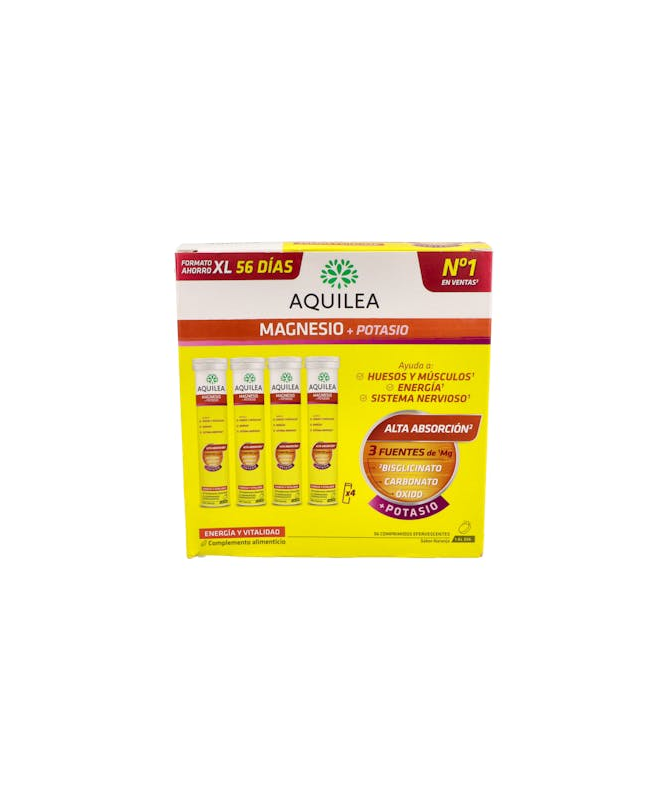 AQUILEA MAGNESIO +POTASIO XL 56 CO EFERV – foto del producto cada aquilea magnesio