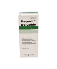HEPADIF SOLUCION 150 ML – foto del producto vitamina carnitina colina