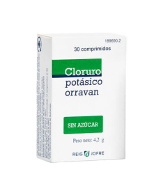 CLORURO POTASICO ORRAVAN 30 COMPRIMIDOS – foto del producto cloruro aroma potasico