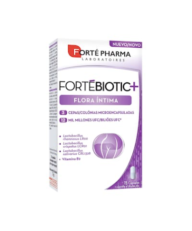 FORTEBIOTIC INTIMO 15 CAPS – foto del producto cada fortebiotic intimo