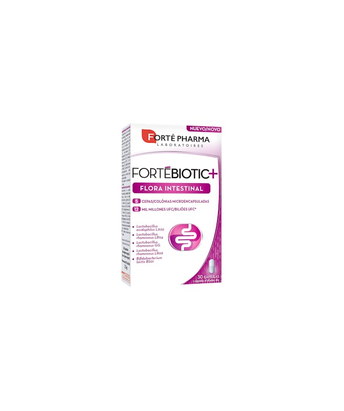 FORTEBIOTIC INTESTINAL 30 CAPS – foto del producto cada fortebiotic intestinal