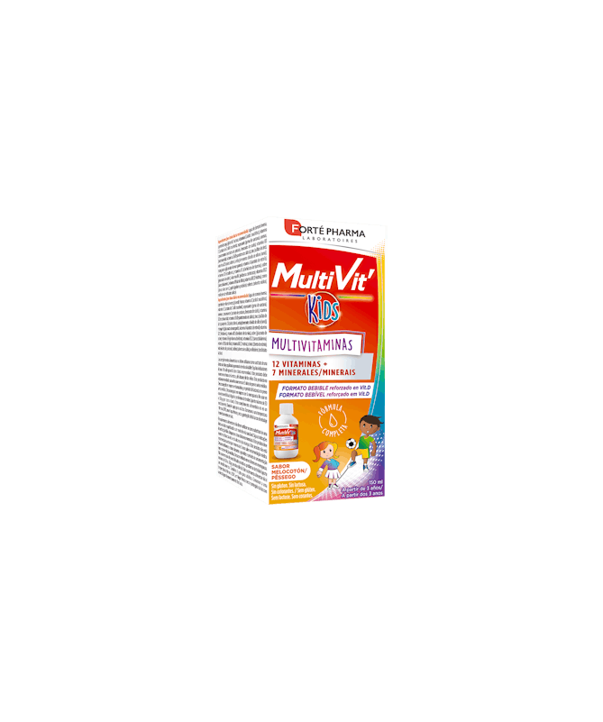 MULTIVIT KIDS BEBIBLE MELOCOTON 150 ML – foto del producto cada multivit kids