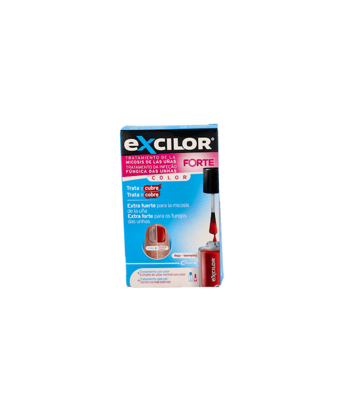 EXCILOR FORTE ROJO 30M+ESMALTE COSM 8ML – foto del producto cada excilor forte