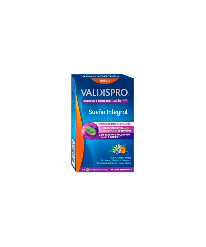 VALDISPRO SUEÑO INTEGRAL 30 COMP BICAPA – foto del producto cada valdispro sueño