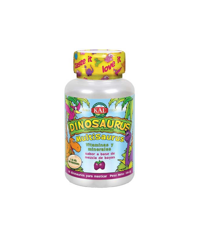 MULTISAURUS VIT MIN DINOS 60COMP KAL – foto del producto vitamina ácido mcg