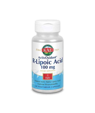 R LIPOIC ACID ACTIVOXIDANT 60CAP – foto del producto cápsula celulosa ácido