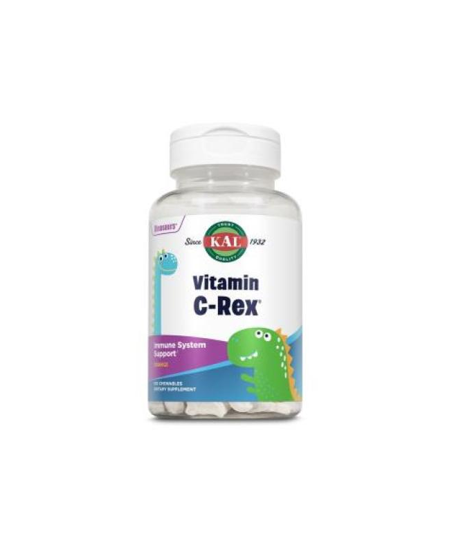 VITAMINA C REX 100 DINOSAURIOS MASTICABLES KAL – foto del producto vitamina ácido 100
