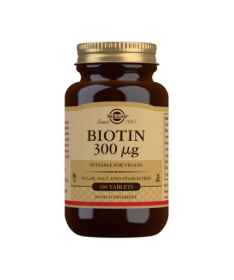 BIOTINA 300MCG 100COMP – foto del producto biotina celulosa vegetal
