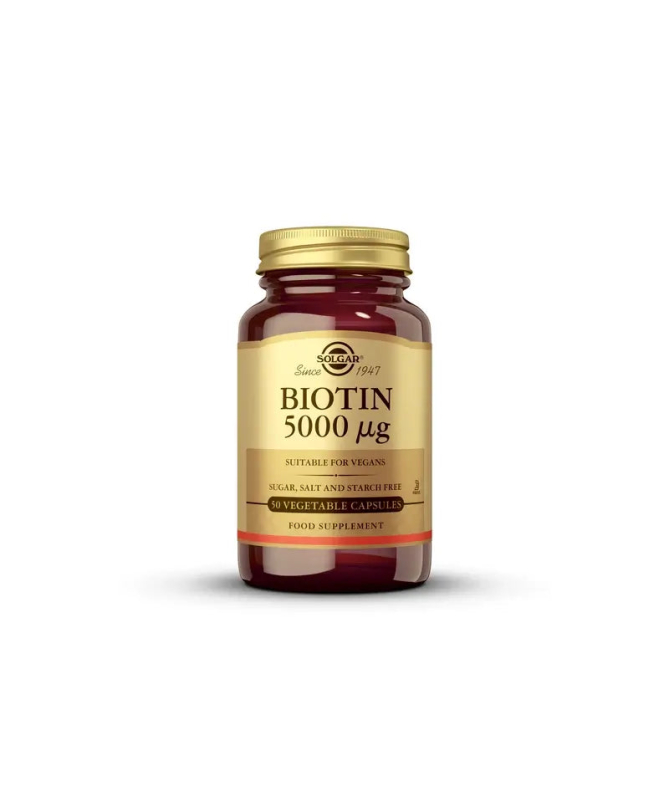 BIOTINA 5000MCG 100CAP – foto del producto biotina celulosa vegetal
