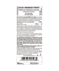CALCIO MAGNESIO CITRATO 50COMP – foto del producto magnesio citrato vegetal