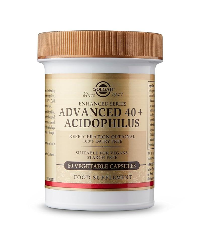 40 PLUS ACIDOPHILUS AVANZADO 120VEGICAPS – foto del producto millones microorganismos 300