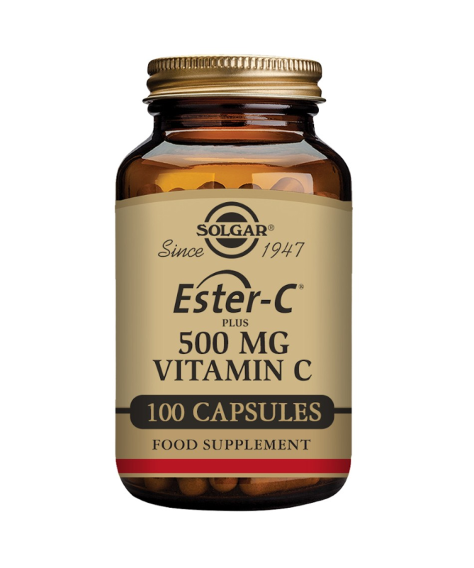 ESTER C PLUS 500MG 100VEGICAPS – foto del producto ester cápsula pulverizado