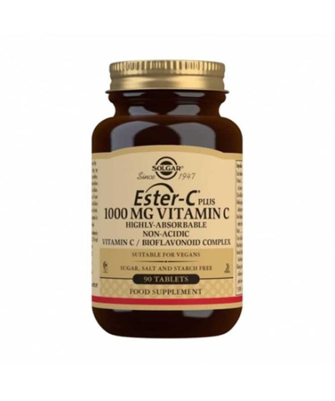 ESTER C PLUS 1000MG 90COMP – foto del producto vegetal ester pulverizado