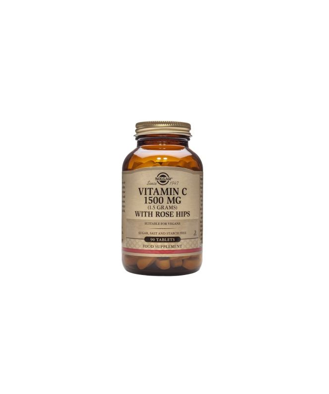 VITAMINA C 1500MG ROSE HIPS 90COM – foto del producto vegetal vitamina ácido
