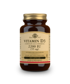 VITAMINA D3 2200UI 55MCG 100CAP VEG – foto del producto vitamina cápsula vegetal