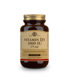 VITAMINA D3 1000UI 25MCG 100CAP BLANDAS – foto del producto aceite vitamina cápsula