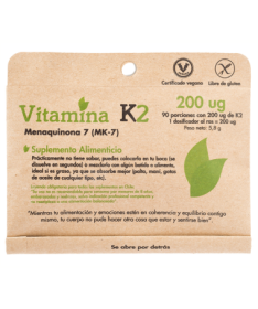 VITAMINA K2 100MCG MENAQUINONA 7 50CAP VEG – foto del producto vitamina menaquinona cápsula