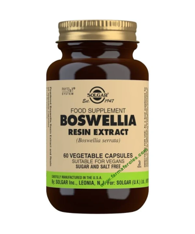 BOSWELLIA RESINA BOSWELLIA SERRATA 60VEG – foto del producto boswellia resina cápsula