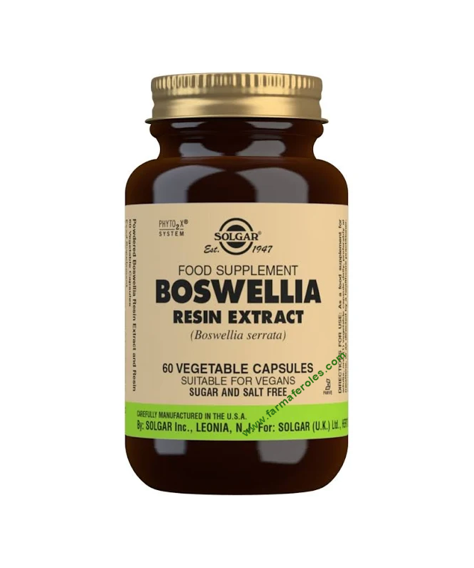 BOSWELLIA RESINA BOSWELLIA SERRATA 60VEG – foto del producto boswellia resina cápsula