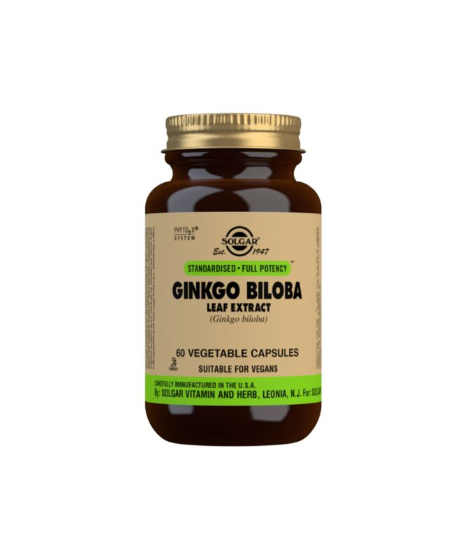 GINKGO BILOBA HOJA 60VEGICAPS – foto del producto ginkgo biloba hoja
